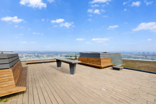 terrasse mit deck, water view, seesicht, und day time