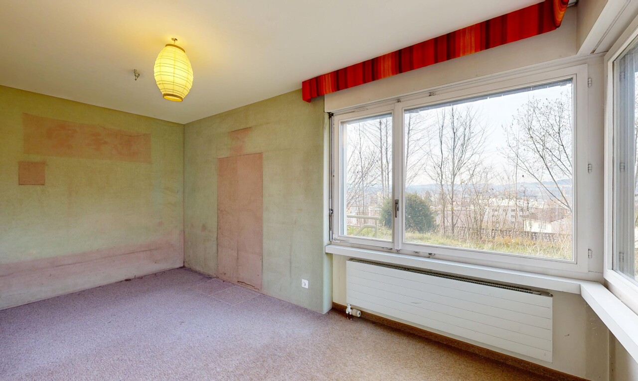 pièce vide avec radiateur, inside property, moquette, carpet, et lumière naturelle