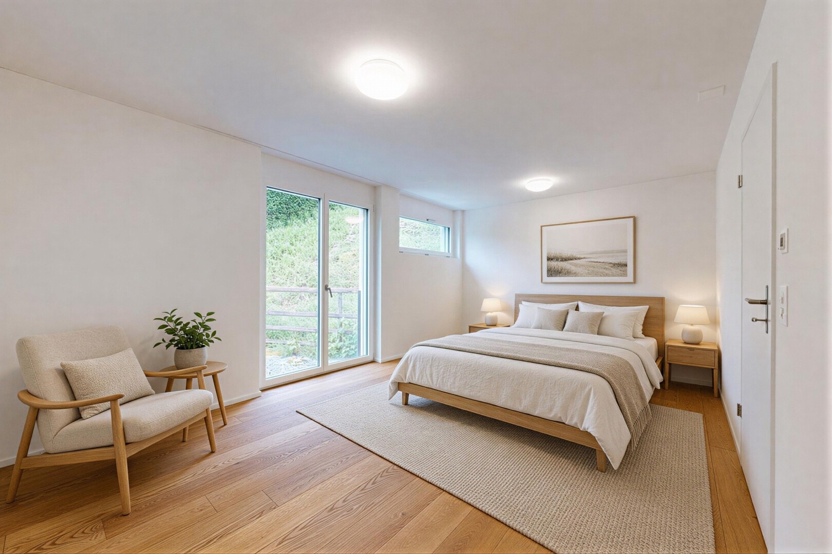 leerer raum mit inside property, wood finish floor, holzfußboden, drywall, und gipskartonwand