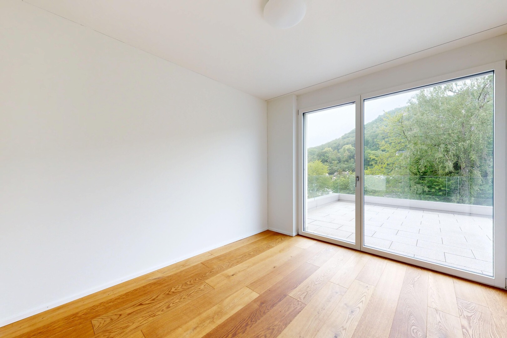 leerer raum mit wood finish floor, holzfußboden, inside property, drywall, und gipskartonwand