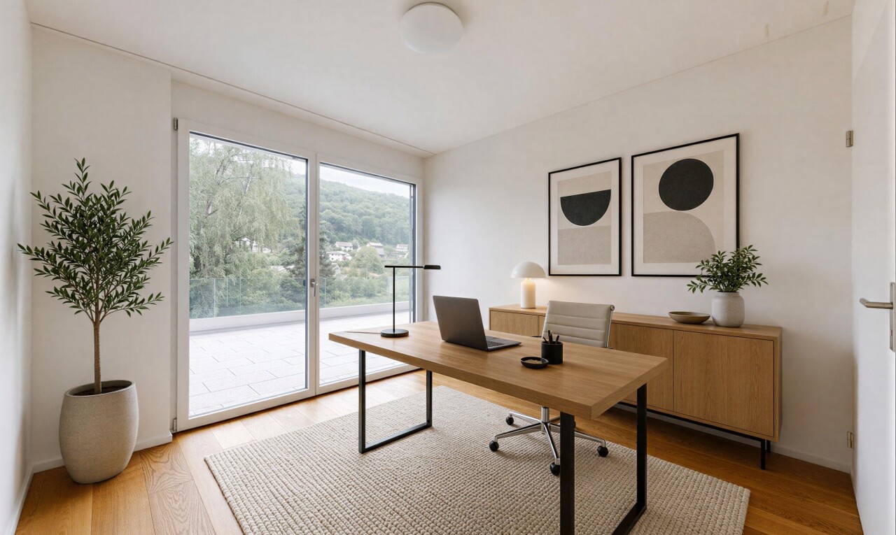 leerer raum mit inside property, drywall, gipskartonwand, wood finish floor, und holzfußboden