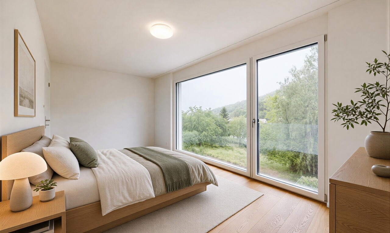 leerer raum mit inside property, gipskartonwand, drywall, natürliches licht, und natural light
