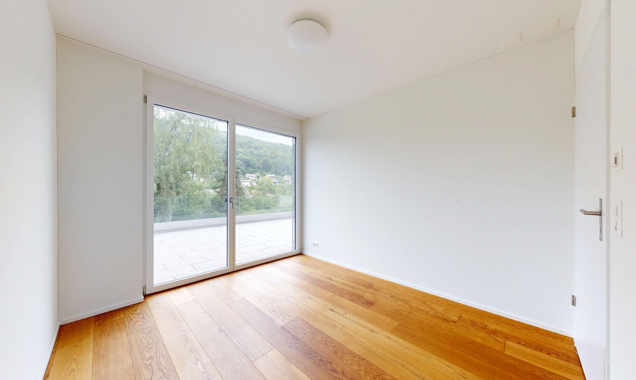 leerer raum mit inside property, drywall, gipskartonwand, wood finish floor, und holzfußboden