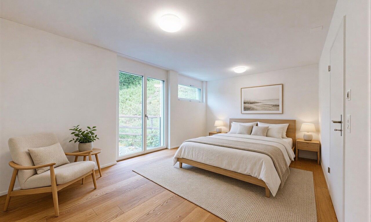 leerer raum mit inside property, wood finish floor, holzfußboden, drywall, und gipskartonwand