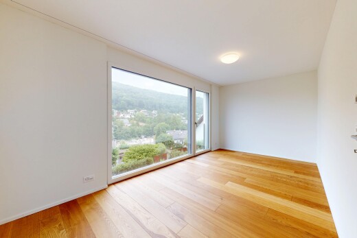 spare room with light wood-type flooring