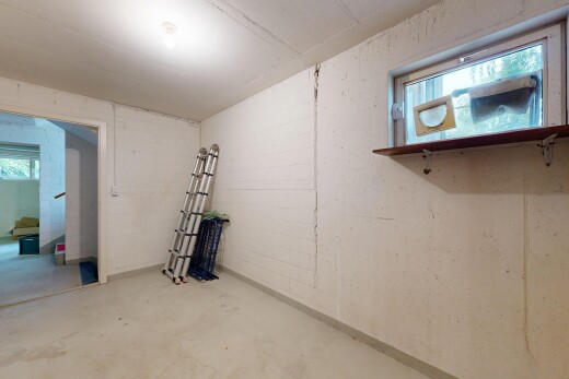 empty room with concrete floors