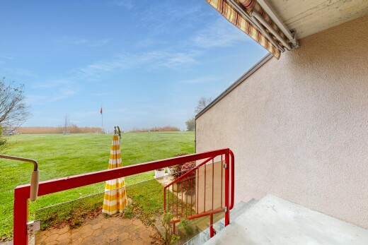 balcony with a view of rural / pastoral area