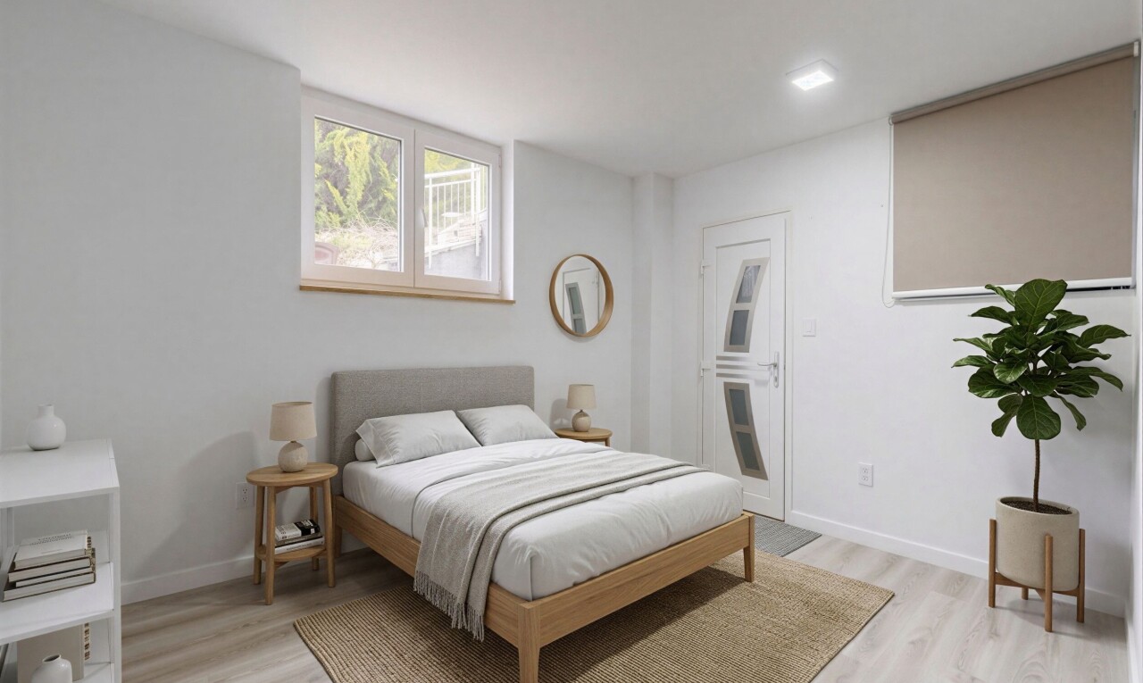 room featuring light wood-type flooring and baseboards