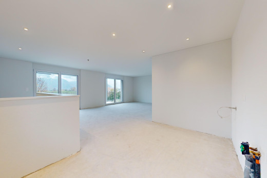 leerer raum mit natürliches licht und teppich