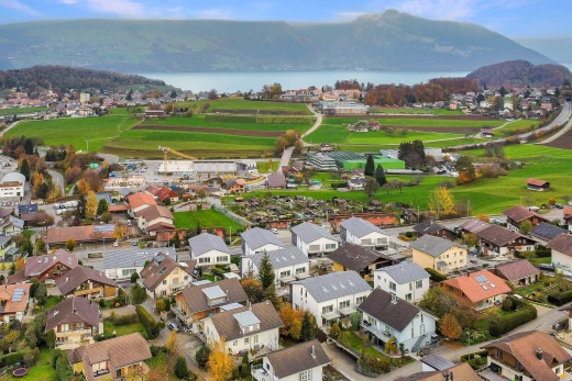 blick auf die berge mit blick auf die berge, wohngebietblick, und seesicht