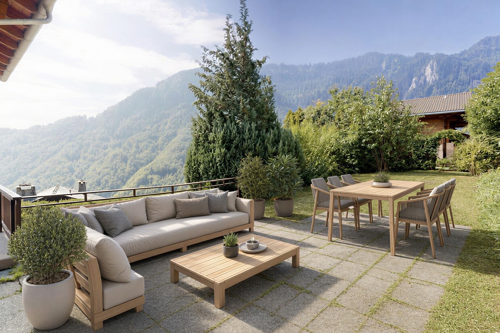 blick auf die berge mit blick auf die berge, mountain view, from property, view focus, und day time
