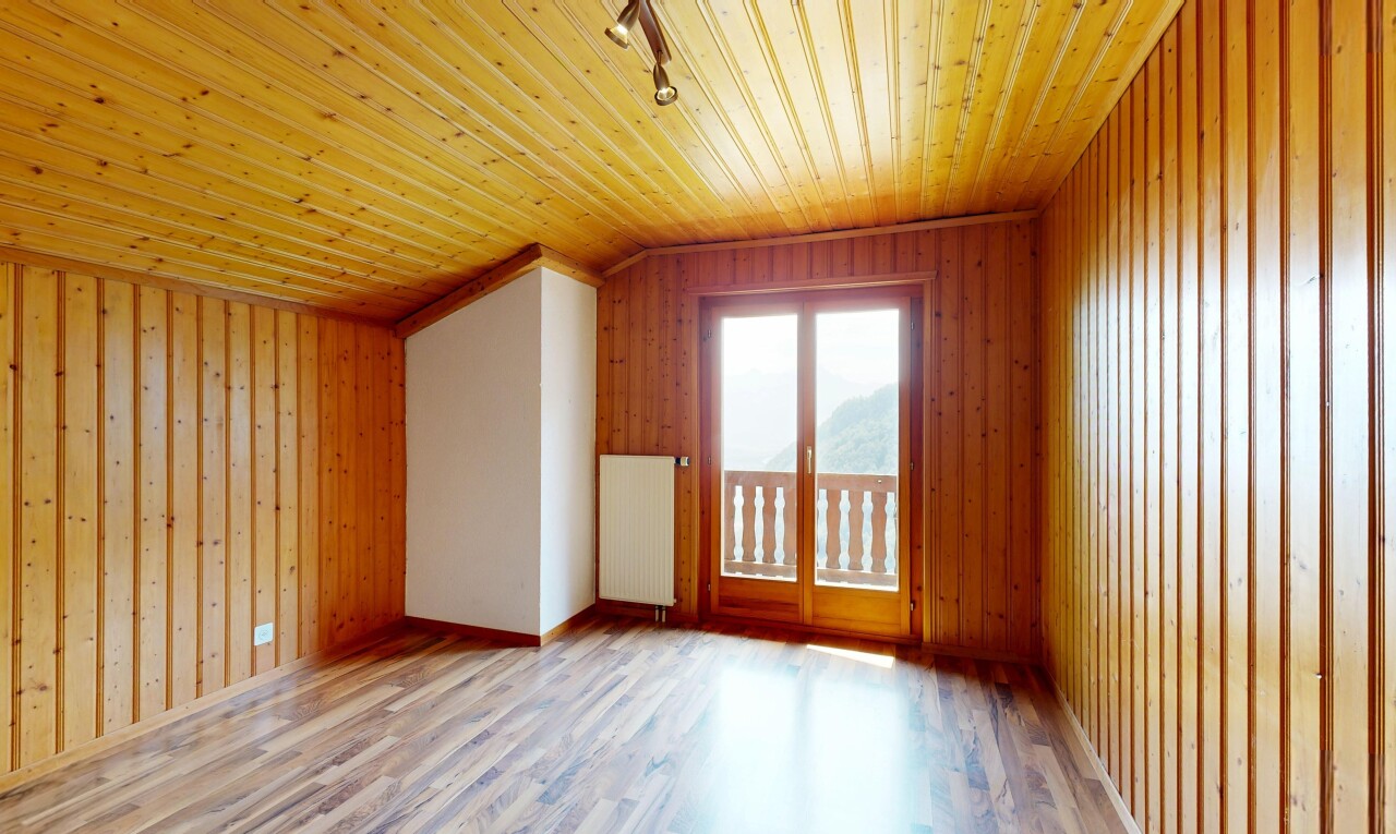 leerer raum mit deckenbeleuchtung, holzwand, wood wall, holzfußboden, und wood finish floor