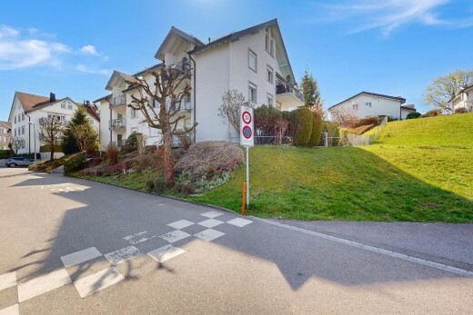 außenansicht mit day time, rasen, stuckverkleidung, wohngebietblick, und residential view
