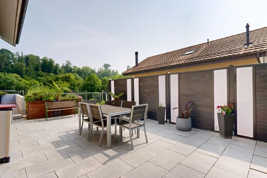 terrasse mit terrasse, essbereich im freien, und day time