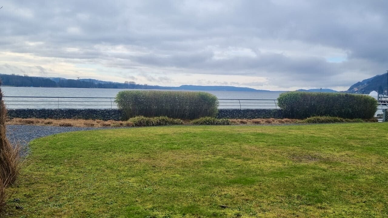 vue sur la mer avec vue sur l'eau, water view, lake view, overcast, et clôture