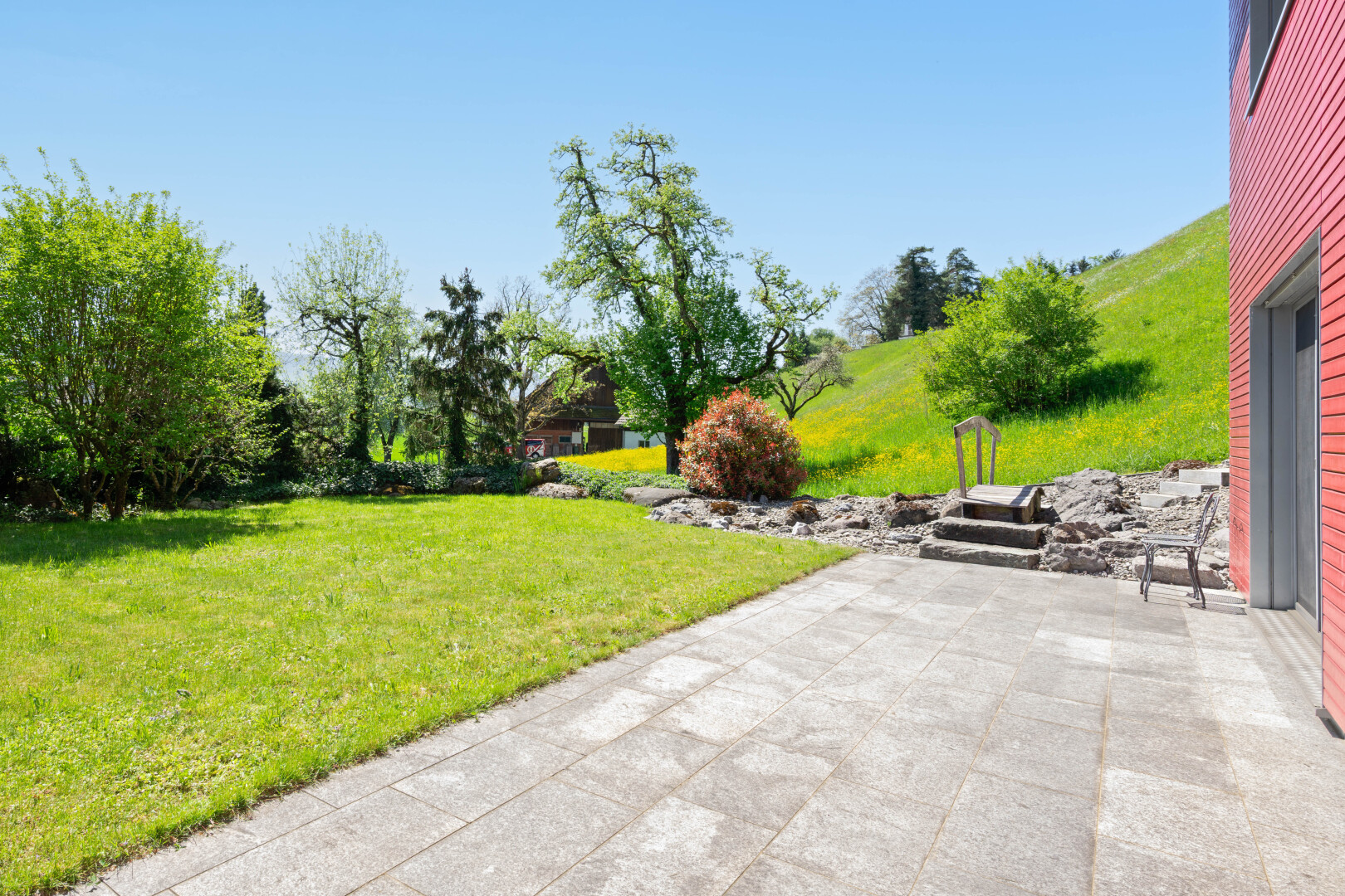 garden featuring a yard and a patio
