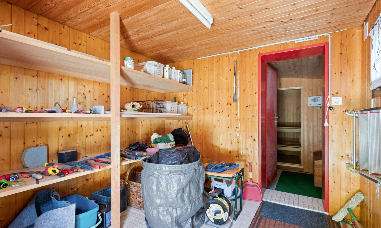 view of storage room
