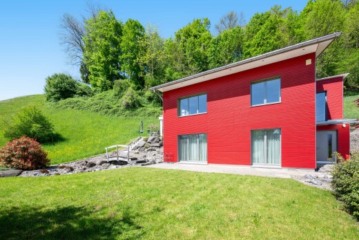 outdoor house with a lawn