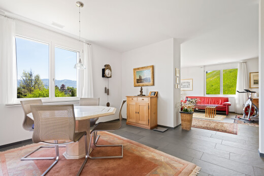 dining room with plenty of natural light