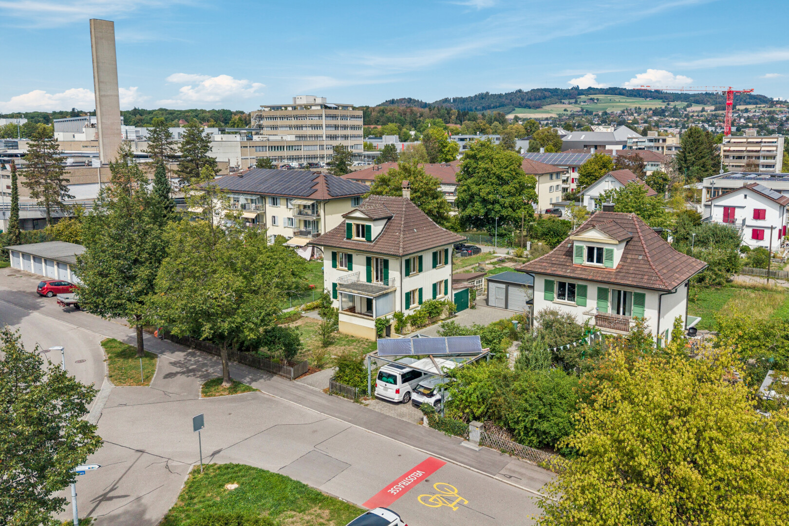 außenansicht mit dachgaube, day time, residential view, wohngebietblick, und neighborhood view