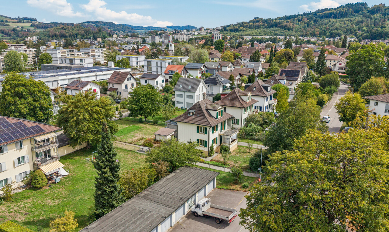 mountain view with nearby suburban area