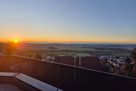 balkon mit from property, dusk, und balkon