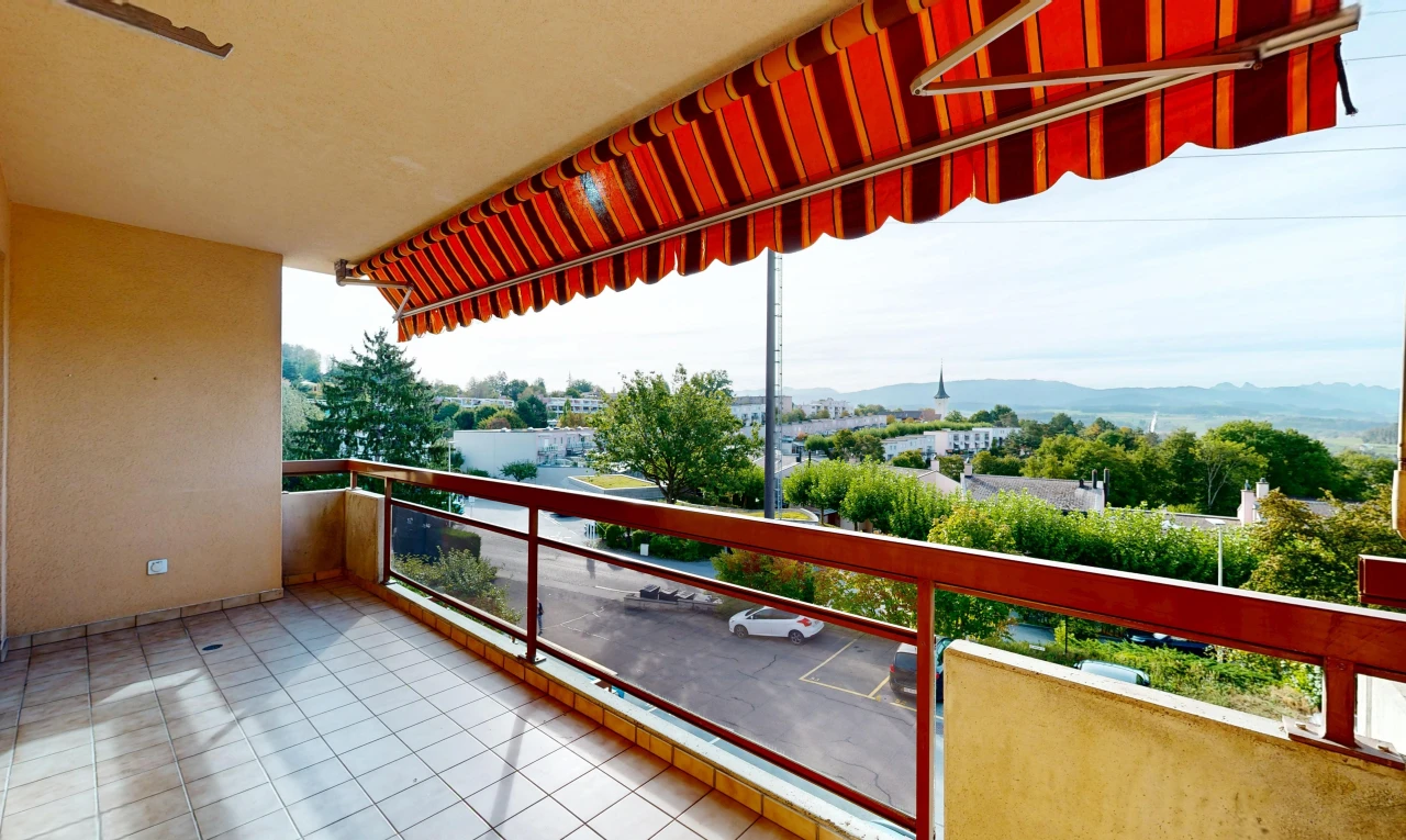 balkon mit balkon und view focus