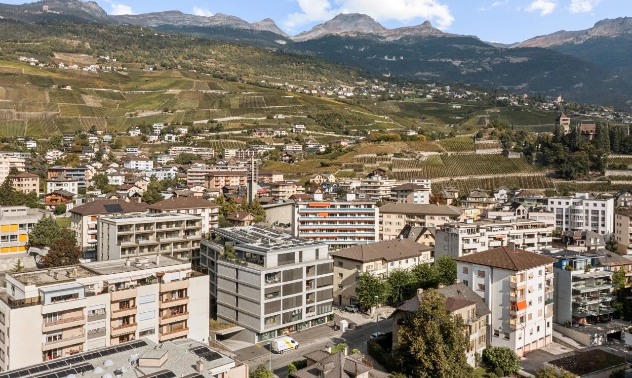 vue sur la montagne avec mountain view, vue sur la montagne, day time, et aerial view