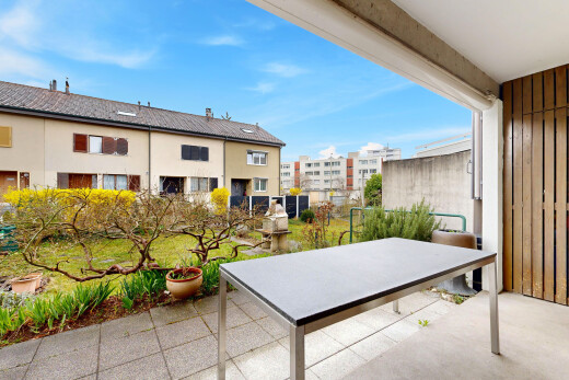 terrasse avec day time, apartment complex view, et from property