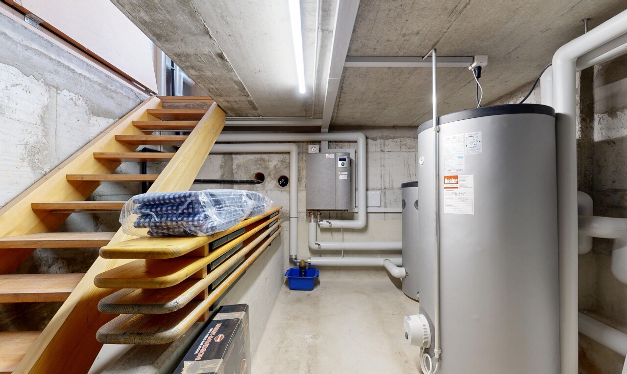 interior space featuring water heater