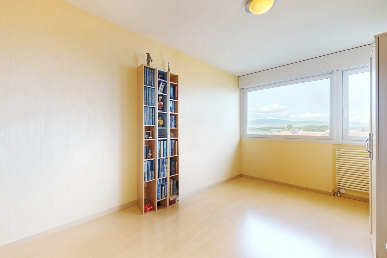leerer raum mit natural light, natürliches licht, drywall, gipskartonwand, und kühler