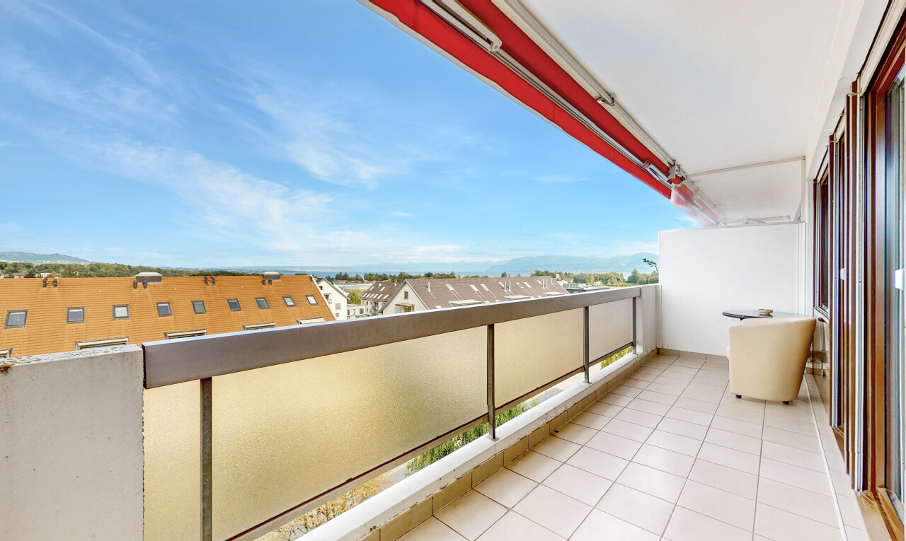 balkon mit balkon, day time, from property, residential view, und wohngebietblick
