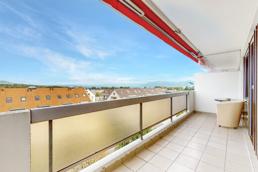 balkon mit balkon, day time, from property, residential view, und wohngebietblick