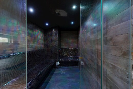 bad mit komplettes badezimmer, fliesenwand, tile wall, und dusche