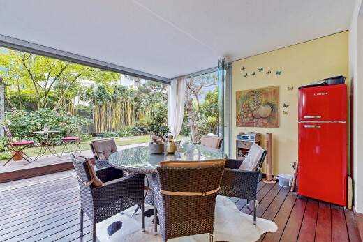 terrasse mit deck, essbereich im freien, und from property