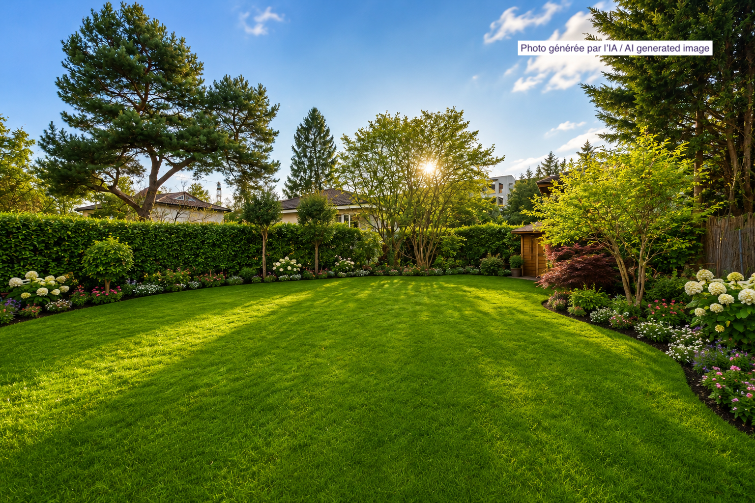 jardin avec from property, clôture, pelouse, et day time