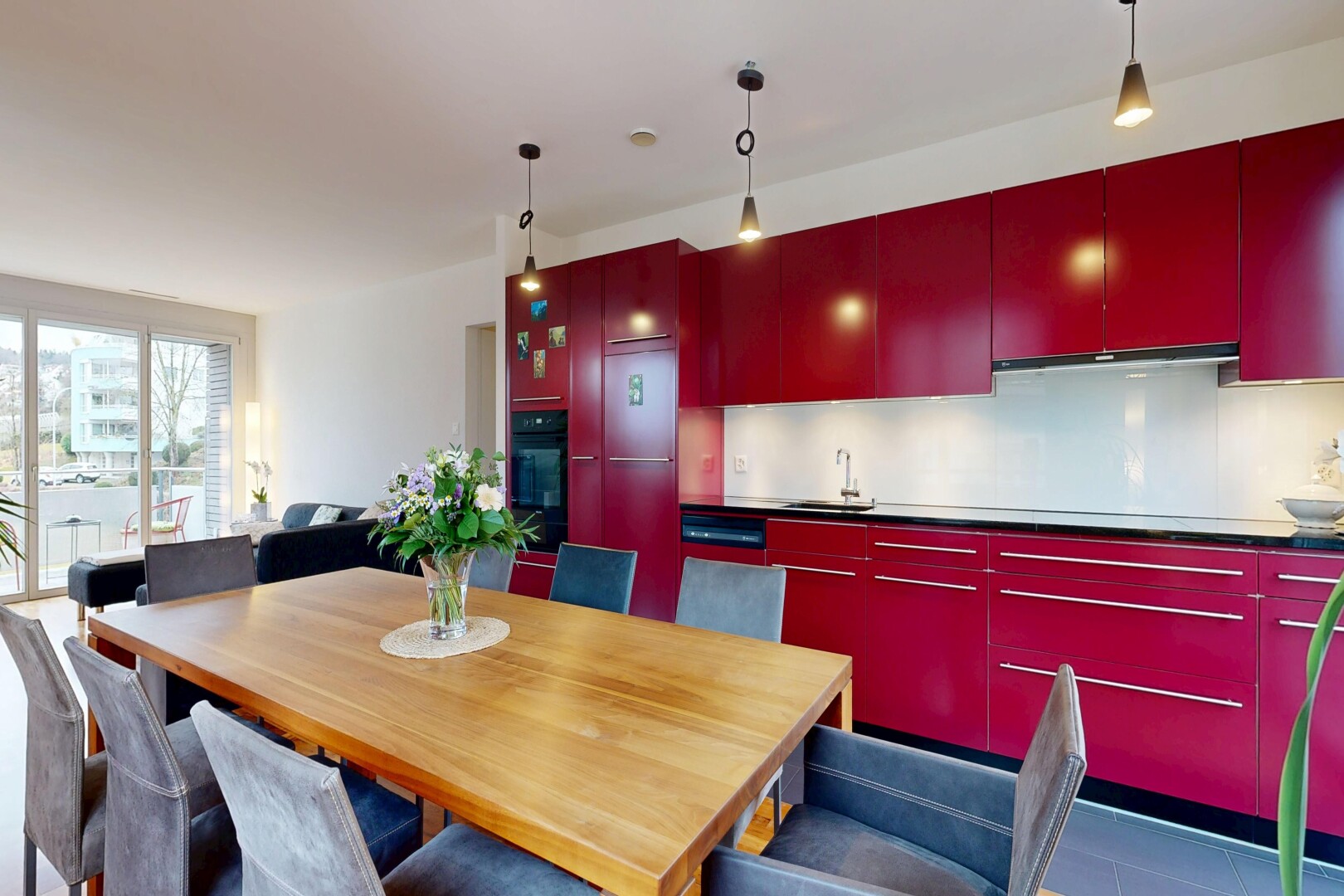 dining room featuring a sink