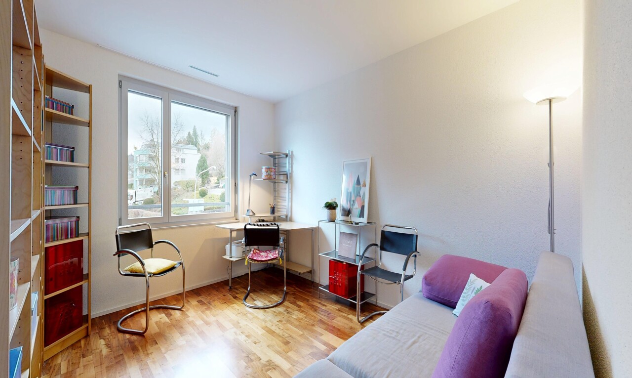 living area featuring light wood-type flooring