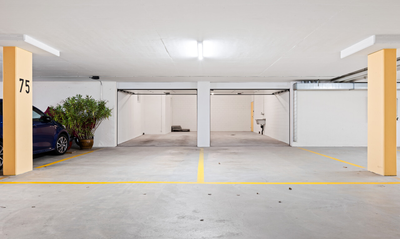 parken mit parkgarage und inside community