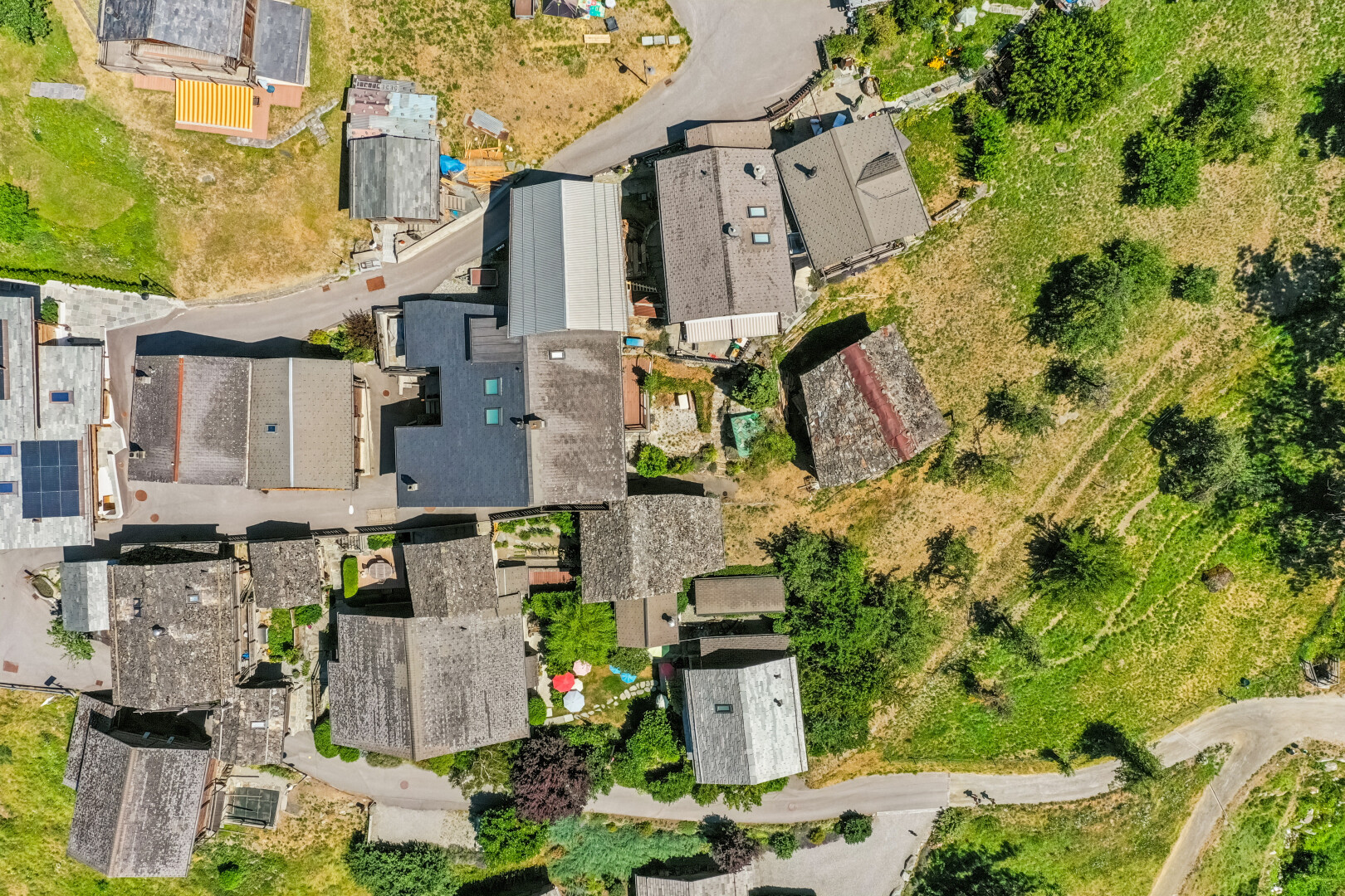 aerial view of property's location