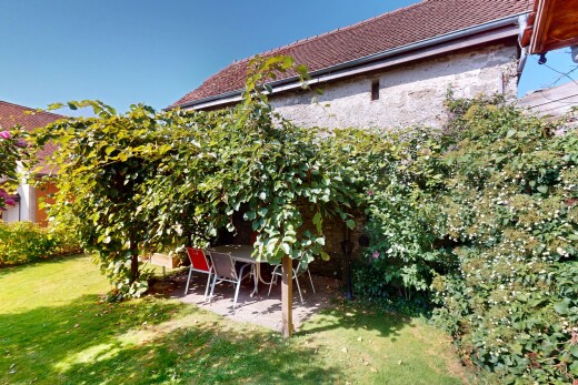 jardin avec pelouse, terrasse, et day time