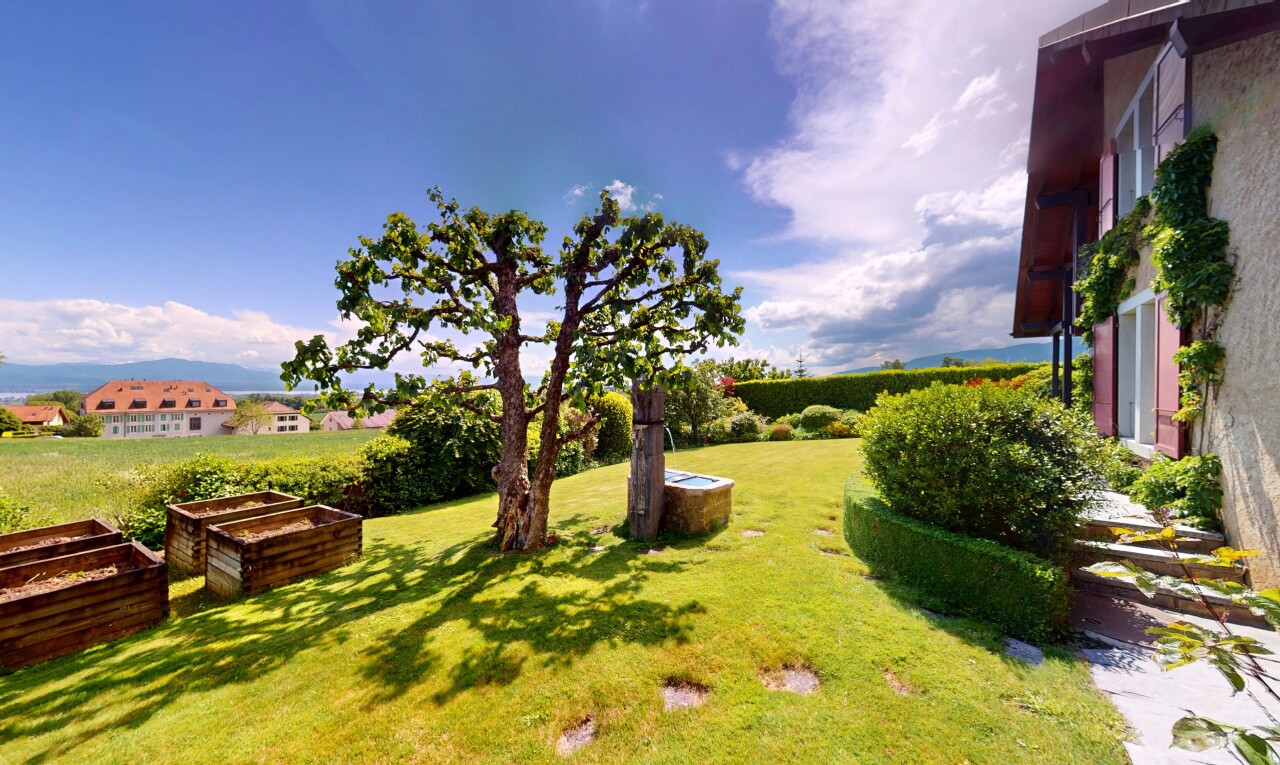 jardin avec pelouse, from property, jardin, et day time