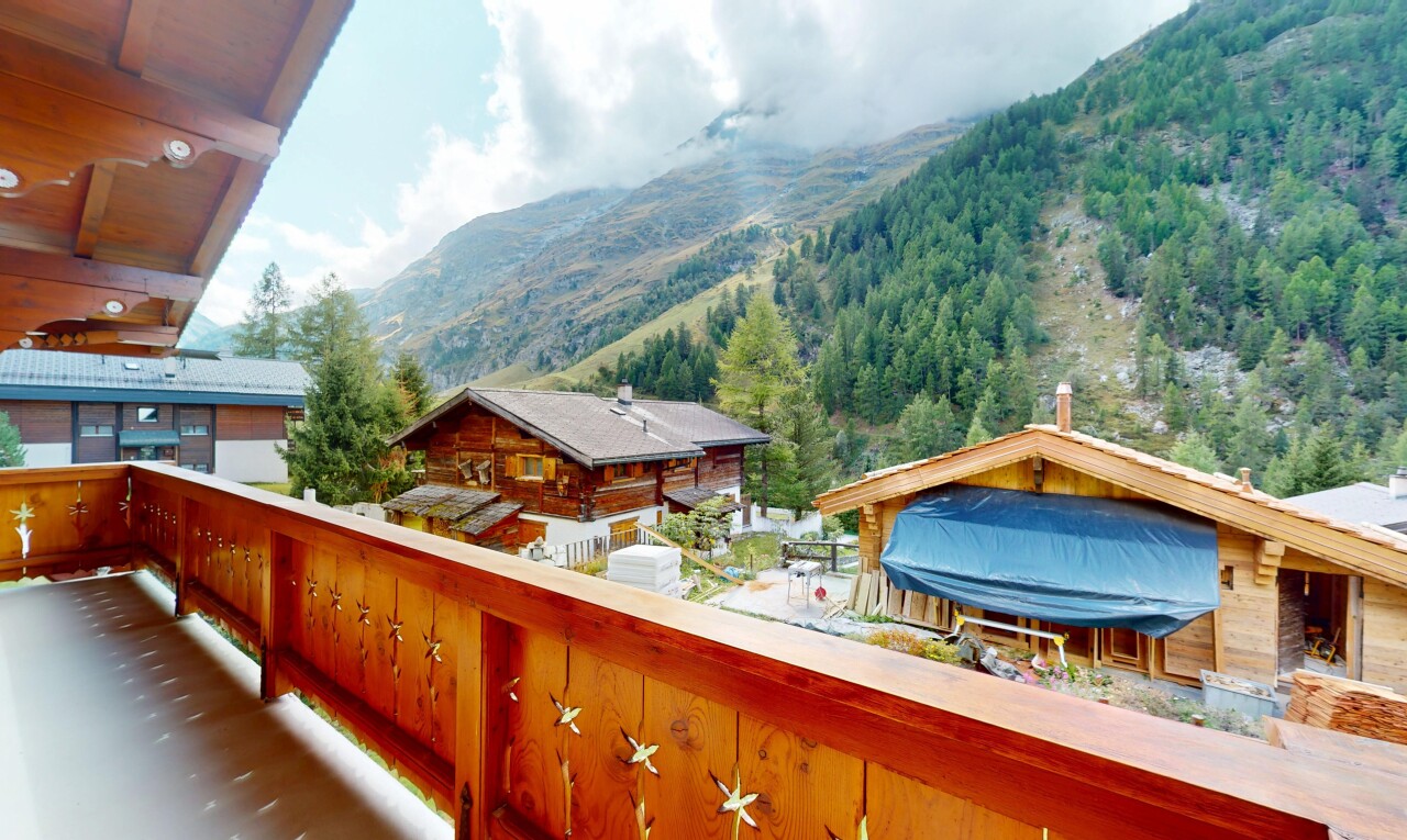 balcon avec vue sur la montagne, mountain view, from property, et balcon
