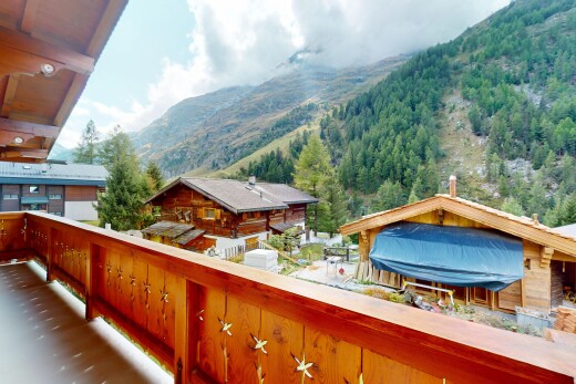 balcon avec vue sur la montagne, mountain view, from property, et balcon