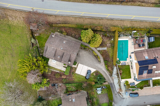 façade avec aerial view