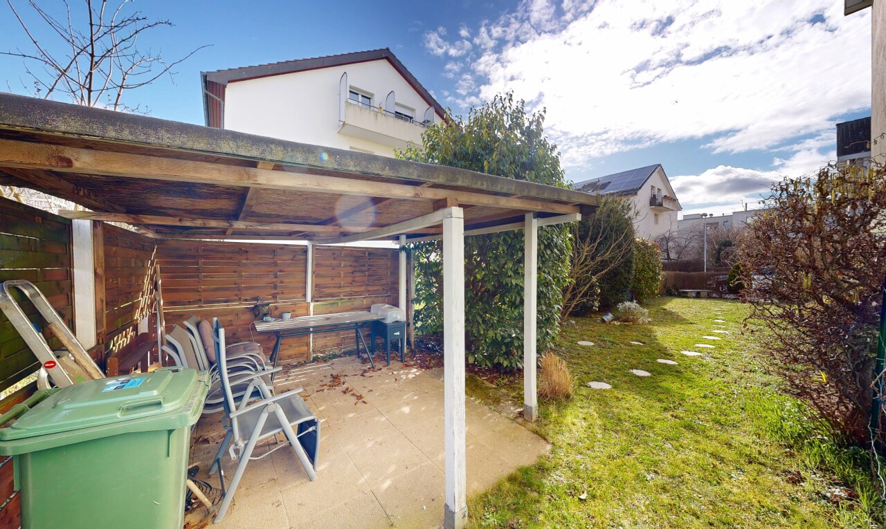 garden featuring a yard and a patio