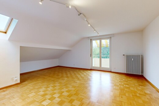 pièce vide avec plinthes murales, baseboards wall, lumière naturelle, natural light, et cloison sèche