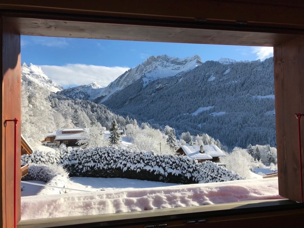 vue sur la montagne avec day time, vue sur la montagne, mountain view, et snow