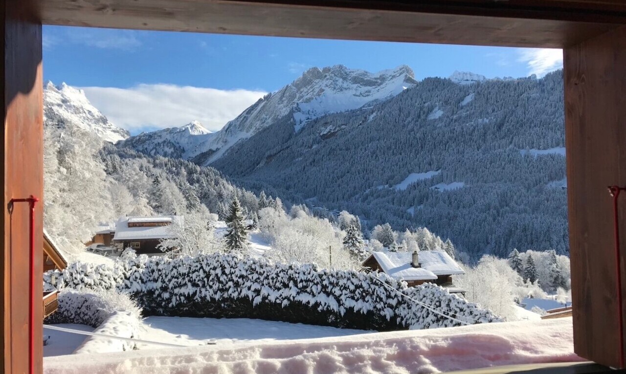 vue sur la montagne avec day time, vue sur la montagne, mountain view, et snow
