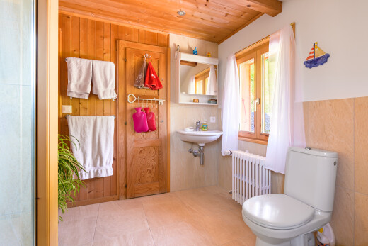 salle de bains avec radiateur, natural light, lumière naturelle, miroir, et toilette
